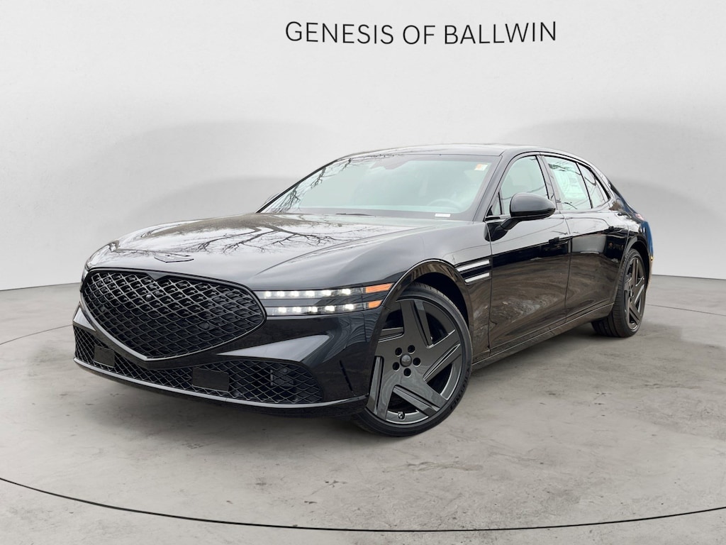 New 2026 Genesis G90 3.5T E-SC Mhev Prestige Black Sedan