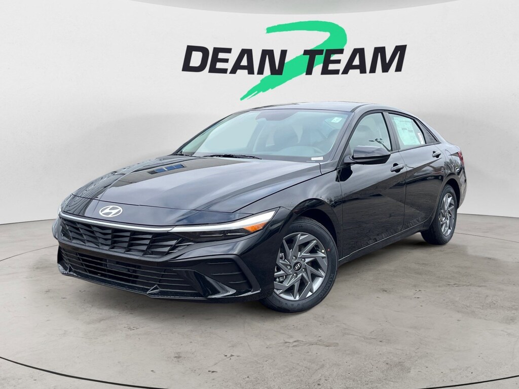 New 2026 Hyundai Elantra Hybrid Blue Sedan