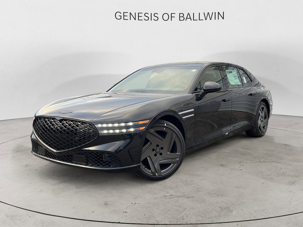 New 2026 Genesis G90 3.5T E-SC Mhev Prestige Black Sedan