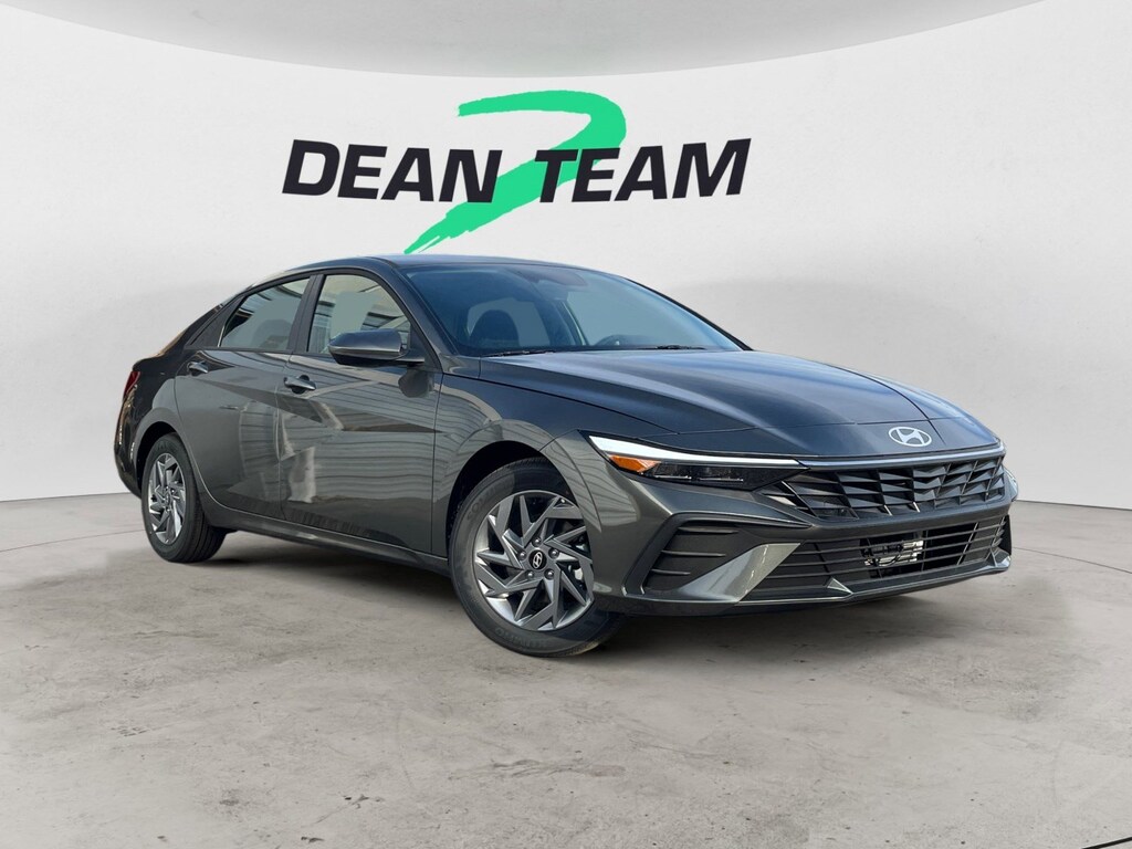 New 2026 Hyundai Elantra Hybrid Blue Sedan