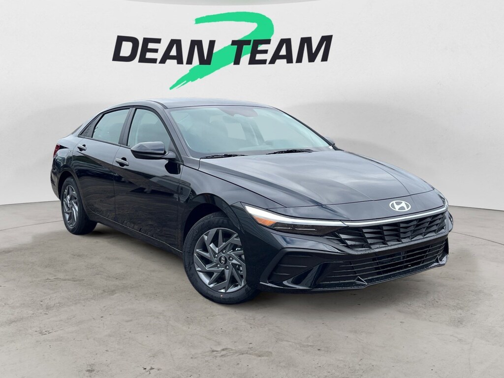 New 2026 Hyundai Elantra Hybrid Blue Sedan