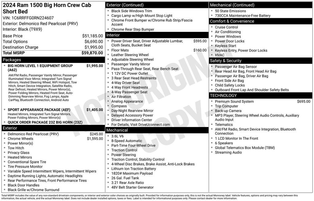 2024 RAM Ram 1500 Pickup Big Horn/Lone Star - Photo 42