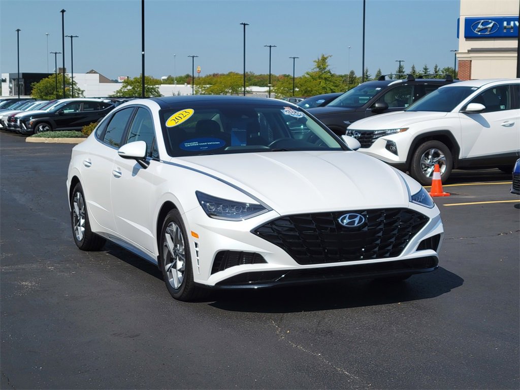 Certified 2023 Hyundai Sonata SEL with VIN KMHL14JA5PA328717 for sale in Brunswick, OH