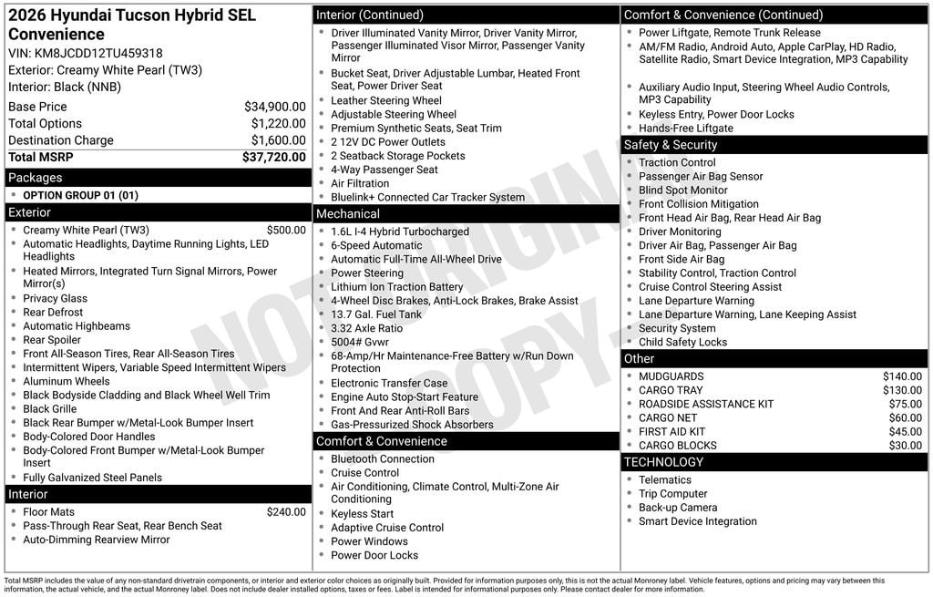2026 Hyundai Tucson SEL Convenience - Photo 18
