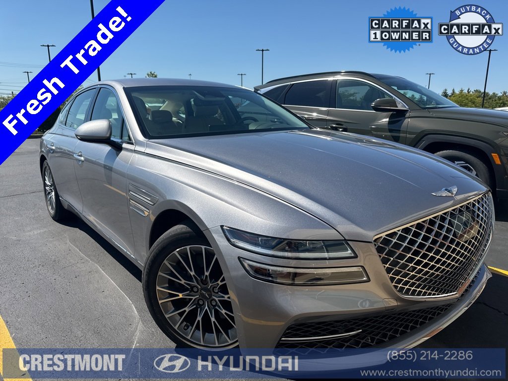 Certified 2022 GENESIS G80 Base with VIN KMTGB4SC7NU095939 for sale in Brunswick, OH