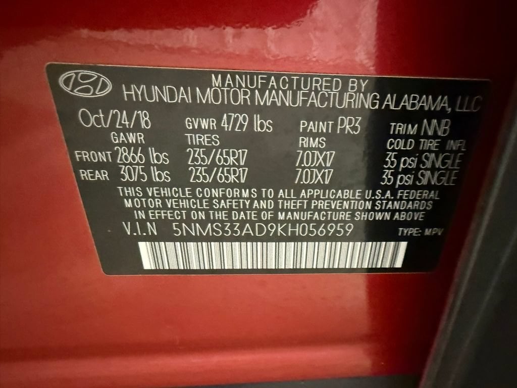 2019 Hyundai Santa Fe SEL - Photo 41