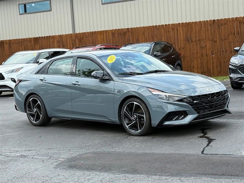 Certified 2022 Hyundai Elantra N Line with VIN KMHLR4AF7NU349245 for sale in Brunswick, OH