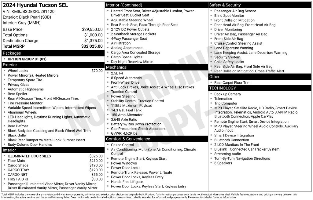 2024 Hyundai Tucson SEL - Photo 54