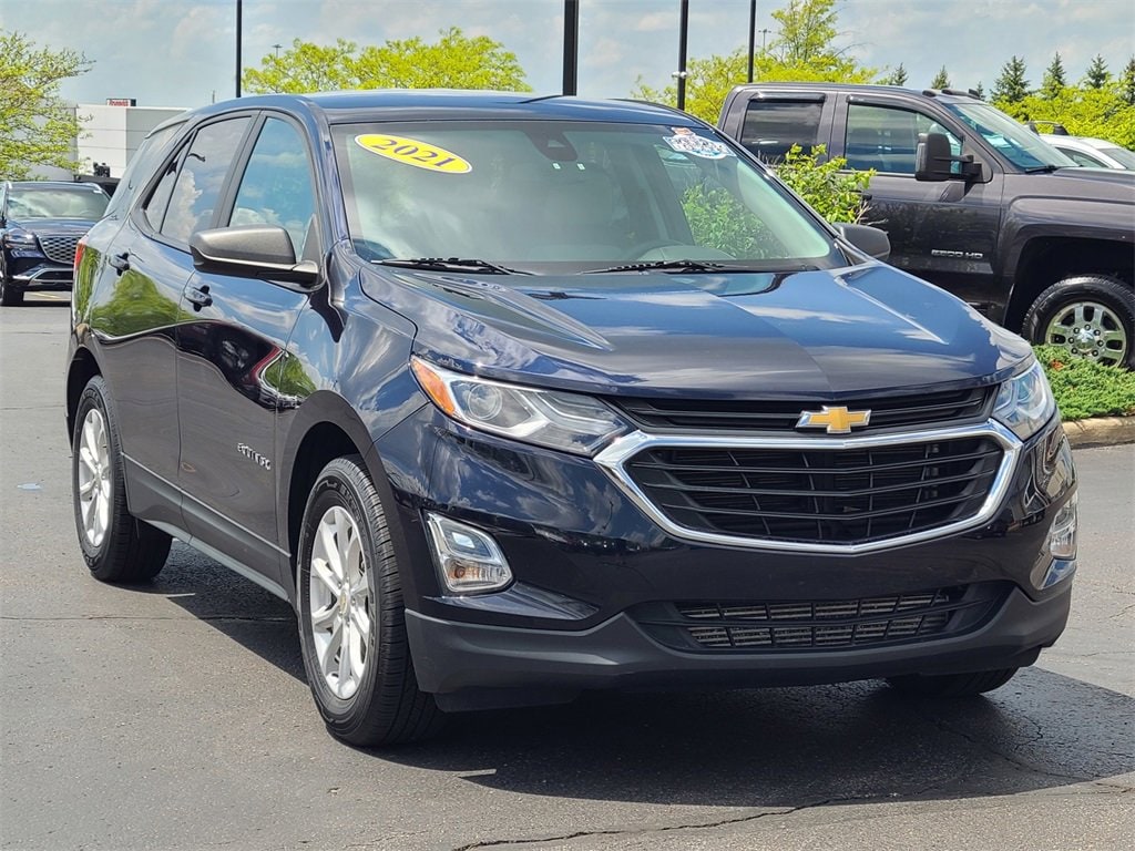 Used 2021 Chevrolet Equinox LS with VIN 3GNAXHEV3MS150418 for sale in Brunswick, OH