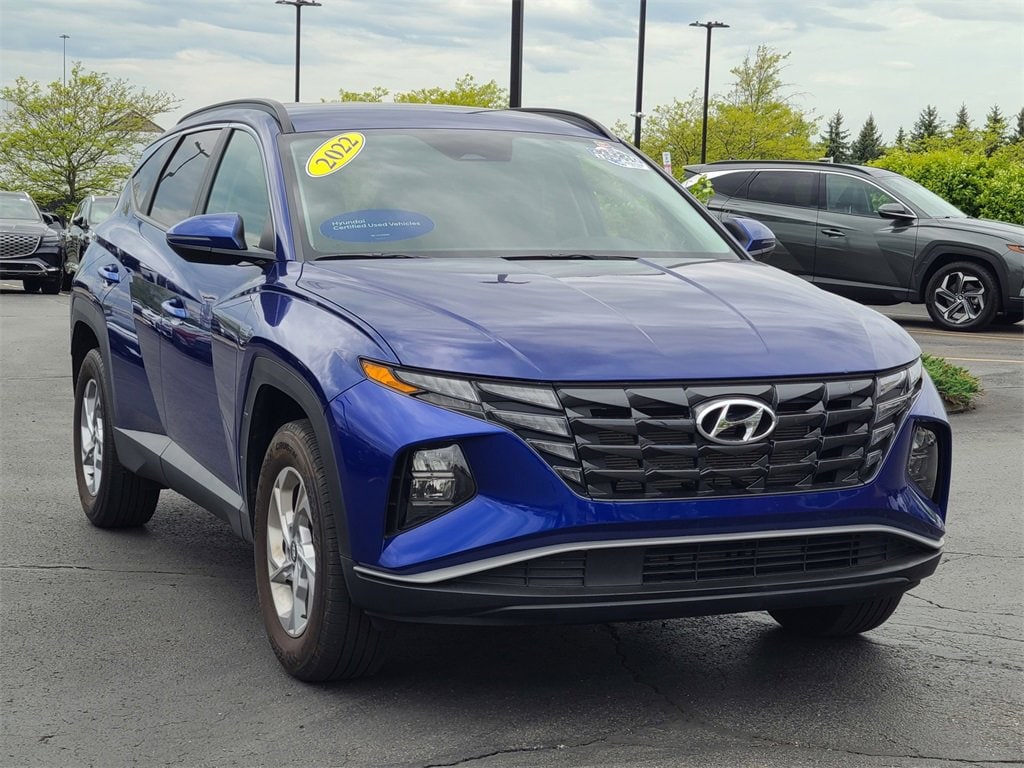 Certified 2022 Hyundai Tucson SEL with VIN 5NMJBCAE8NH155414 for sale in Brunswick, OH