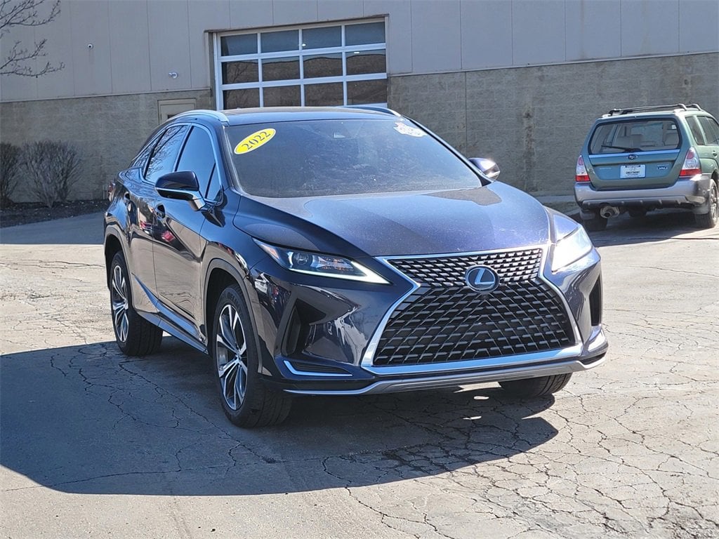 Used 2022 Lexus RX 350 with VIN 2T2HZMAA5NC246560 for sale in Brunswick, OH
