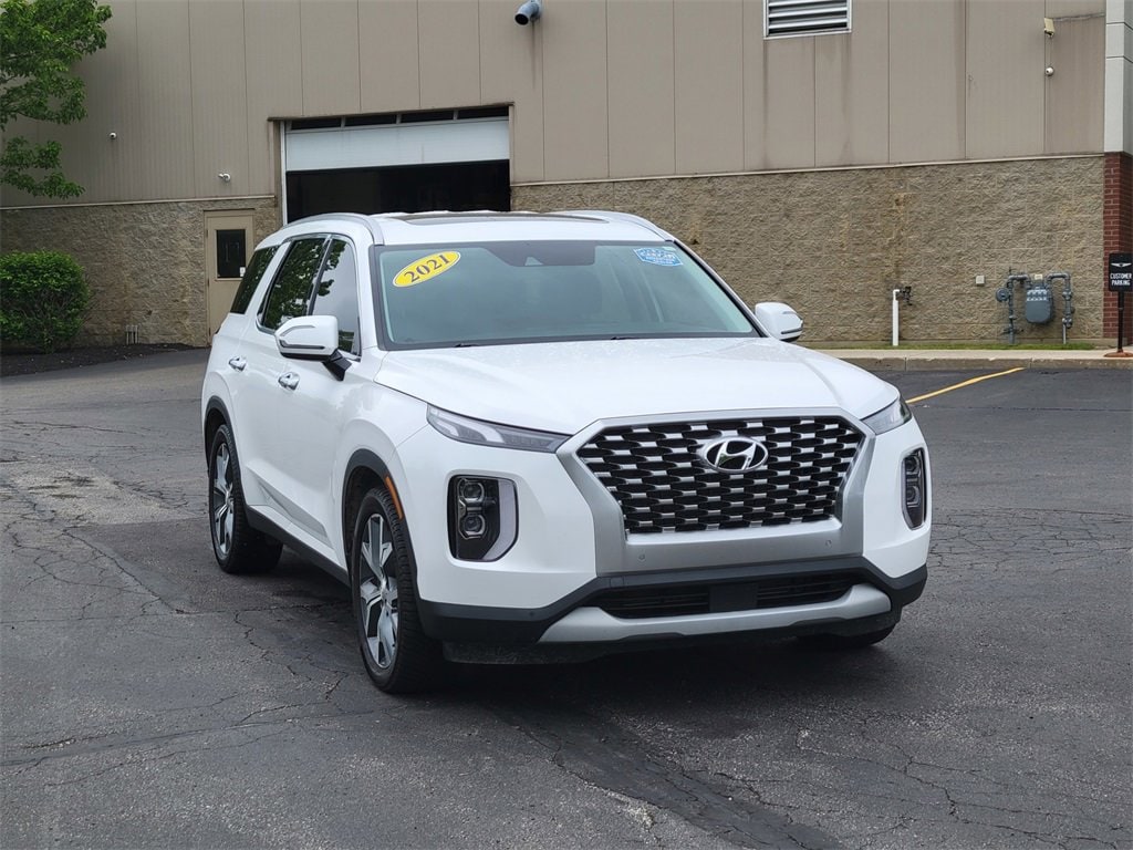 Certified 2021 Hyundai Palisade SEL with VIN KM8R4DHE5MU233210 for sale in Brunswick, OH