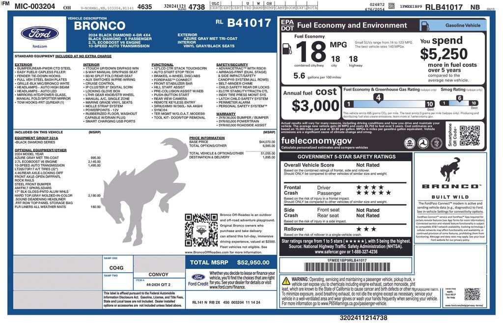 2024 Ford Bronco 4-Door Black Diamond - Photo 22