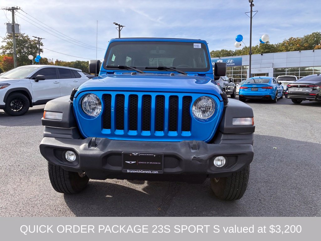 Used 2021 Jeep Wrangler Unlimited Sport S with VIN 1C4HJXDG4MW824697 for sale in South Brunswick Township, NJ