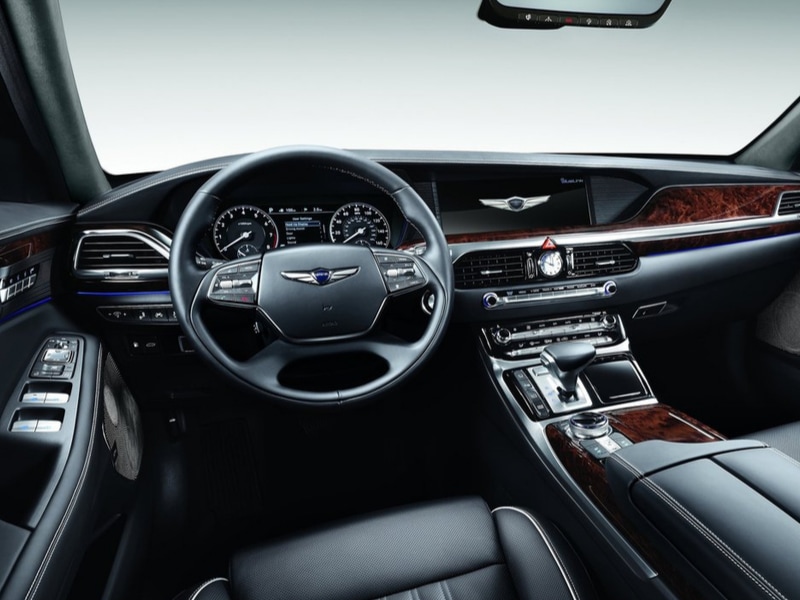 2019 Genesis G90 interior design driver seat view