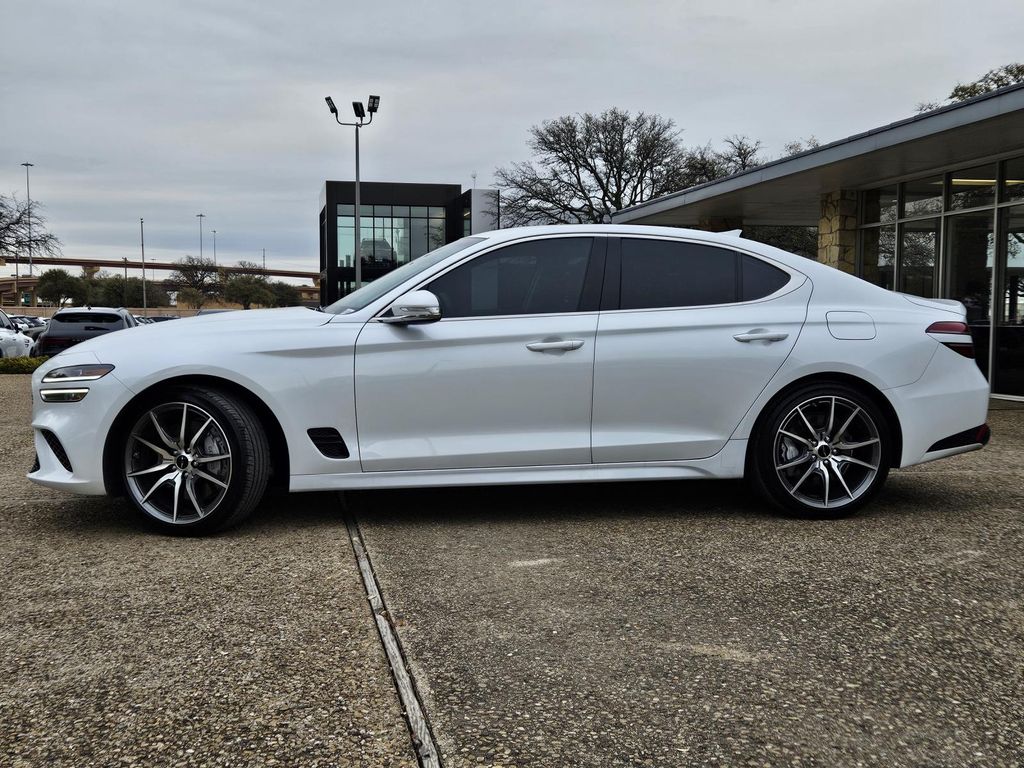Certified 2025 GENESIS G70 Standard with VIN KMTG34SC8SU145885 for sale in Irving, TX