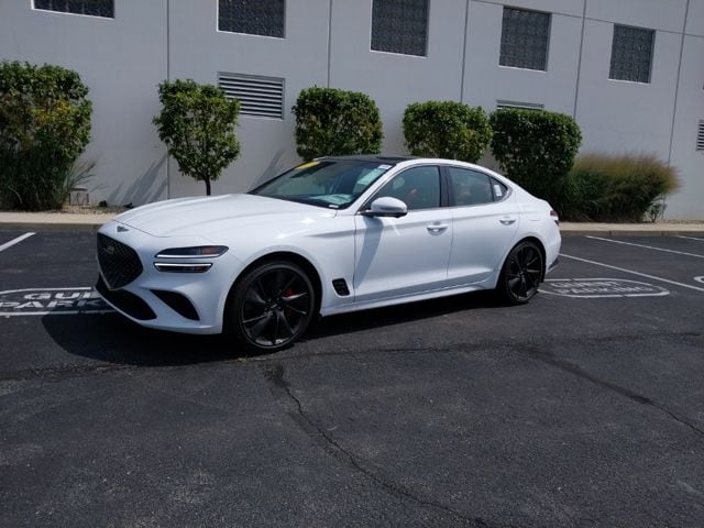 Certified 2023 GENESIS G70 Standard with VIN KMTG54TE2PU129084 for sale in Noblesville, IN