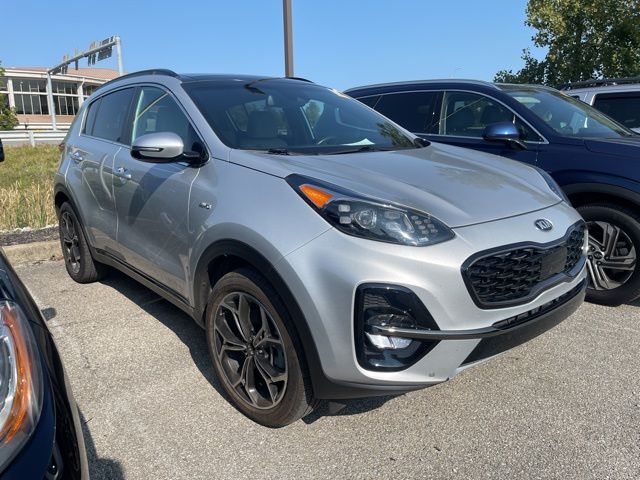 Used 2020 Kia Sportage SX with VIN KNDPRCA63L7804104 for sale in Noblesville, IN