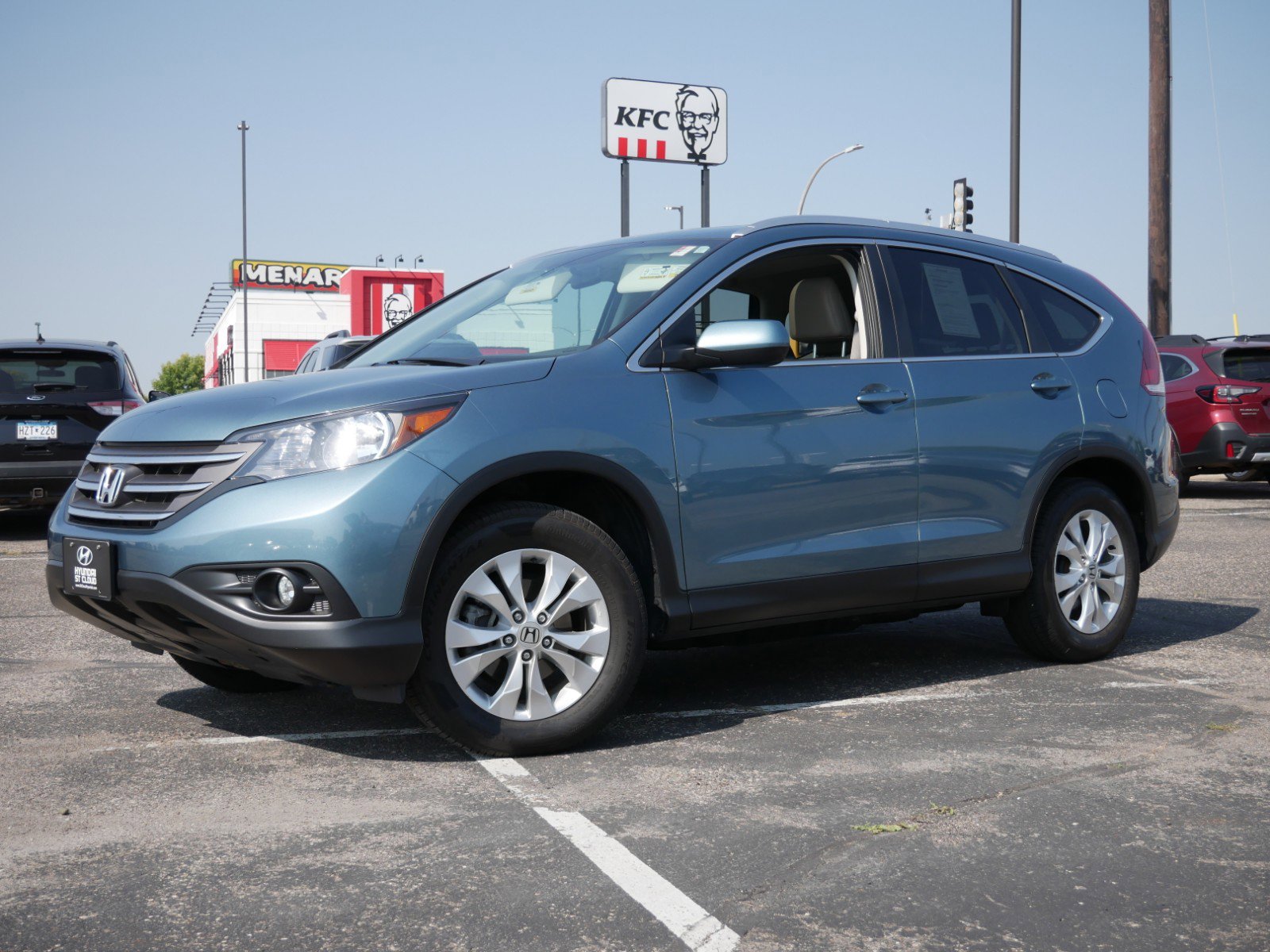 Used 2014 Honda CR-V EX-L with VIN 5J6RM4H70EL103441 for sale in Waite Park, MN