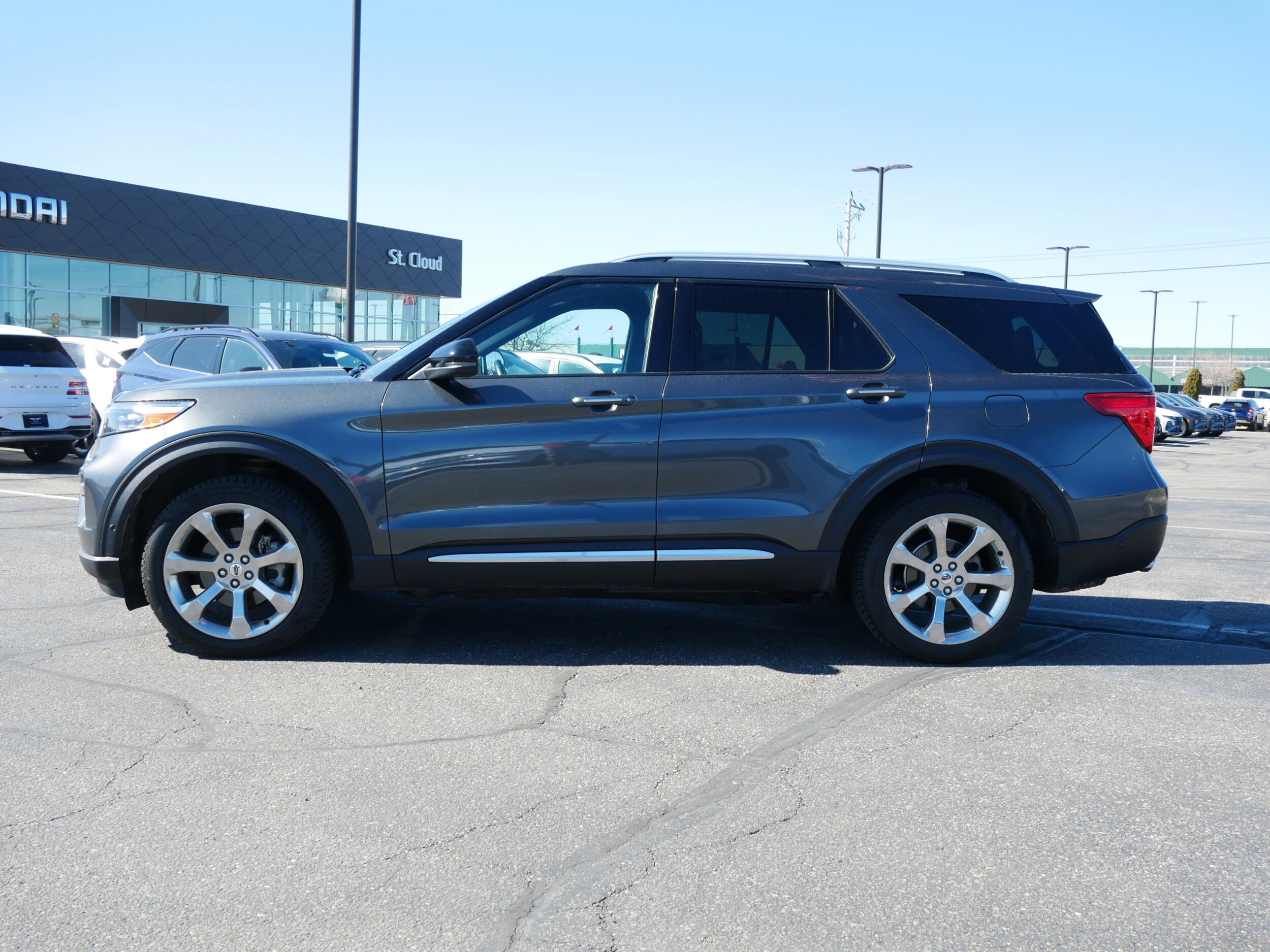 Used 2020 Ford Explorer Platinum with VIN 1FM5K8HC9LGA28237 for sale in Waite Park, Minnesota