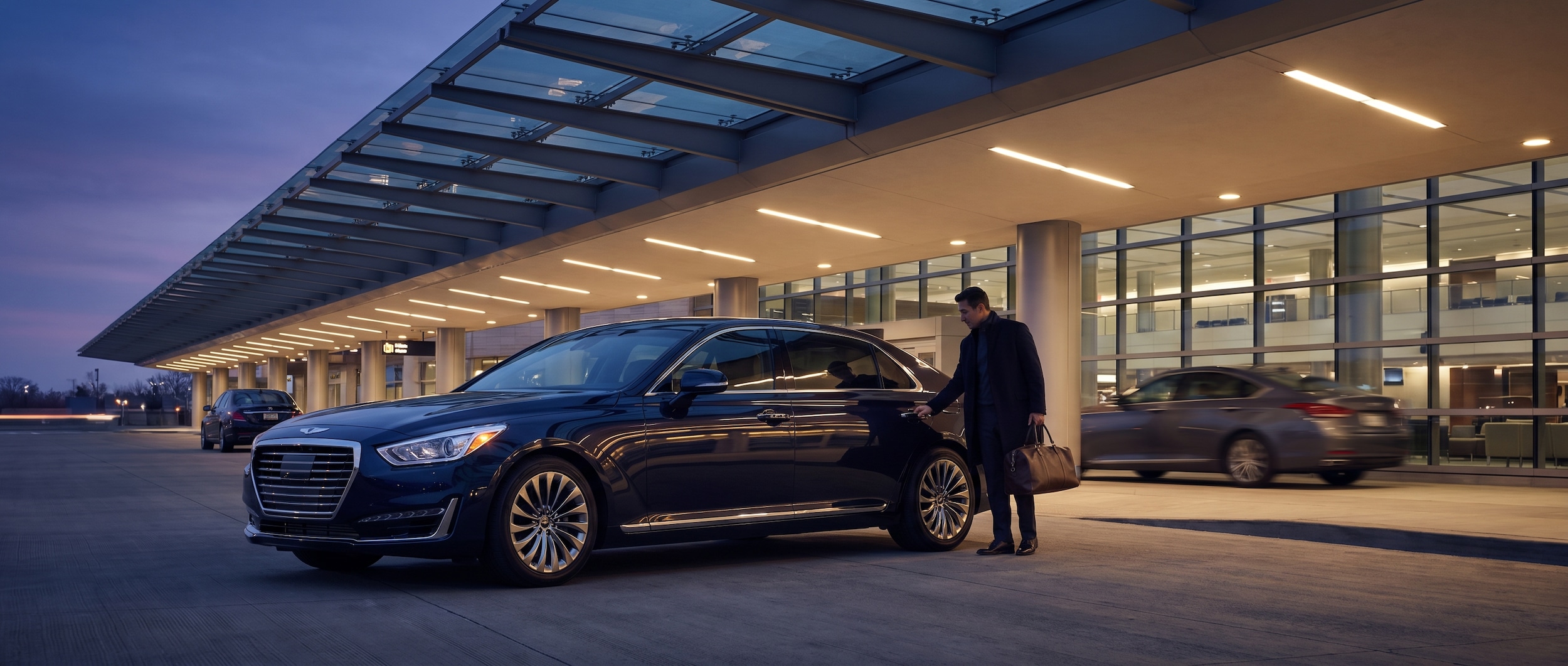 Genesis G90 interior comfort for Nashville International Airport trips in Nashville, TN