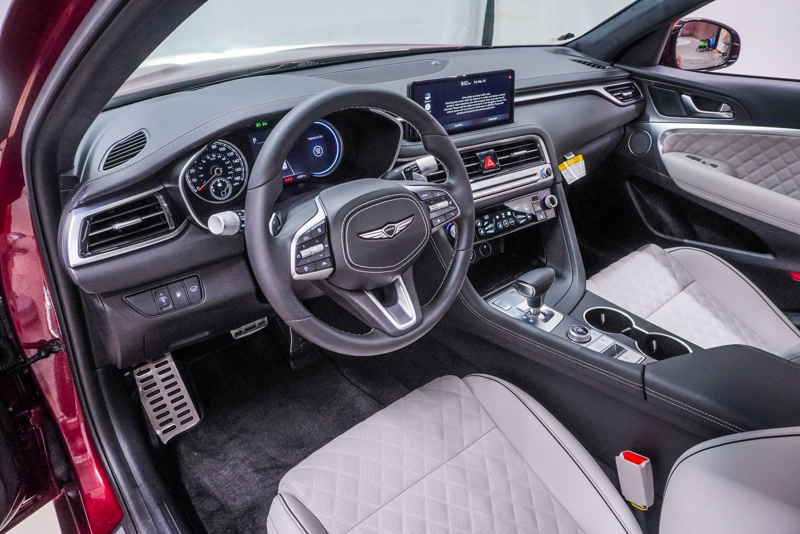 Certified 2025 GENESIS G70 Sport Advanced with VIN KMTG54SE4SU150657 for sale in Spring, TX