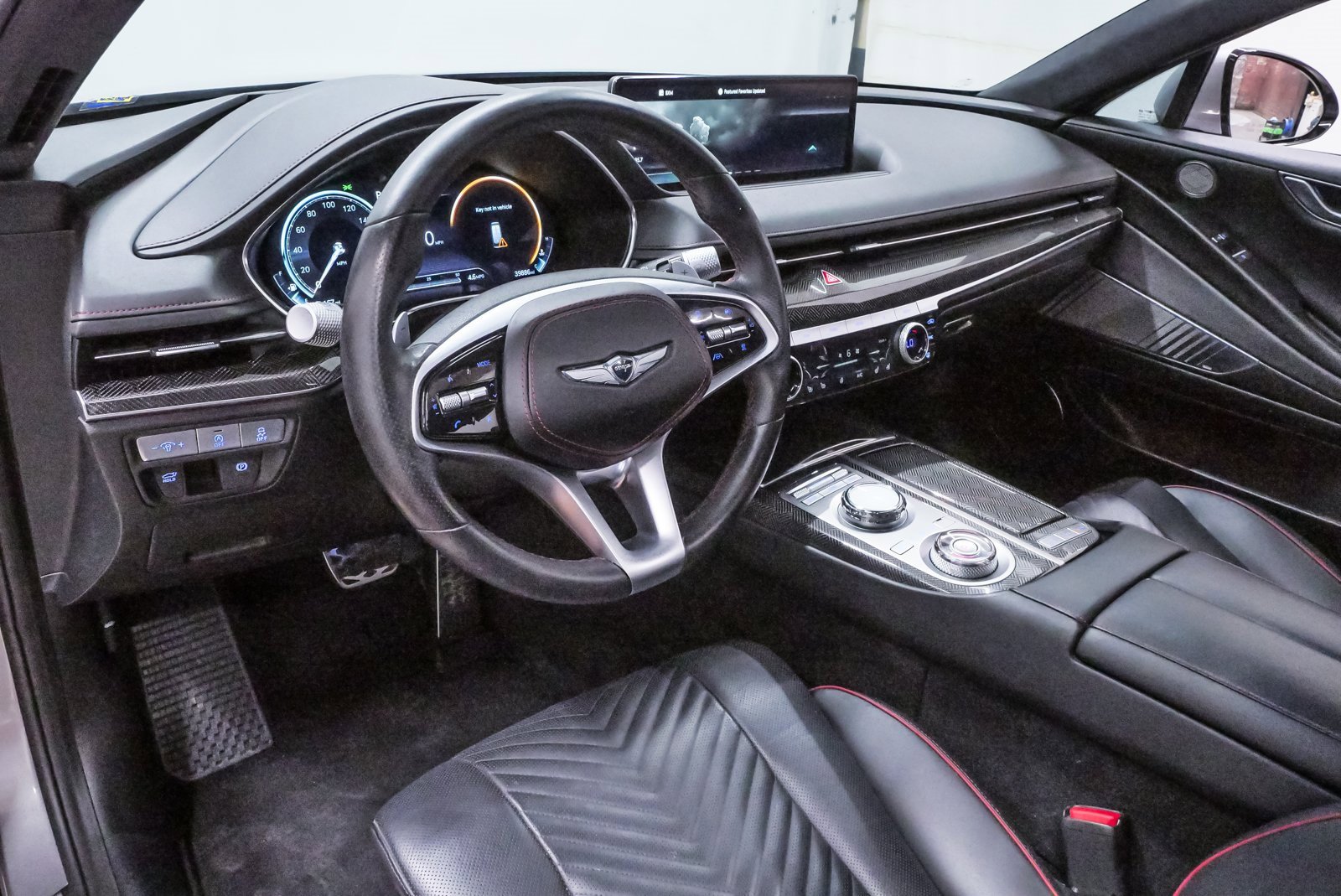 Certified 2023 GENESIS G80 SPORT with VIN KMTGB4SD3PU185875 for sale in Spring, TX