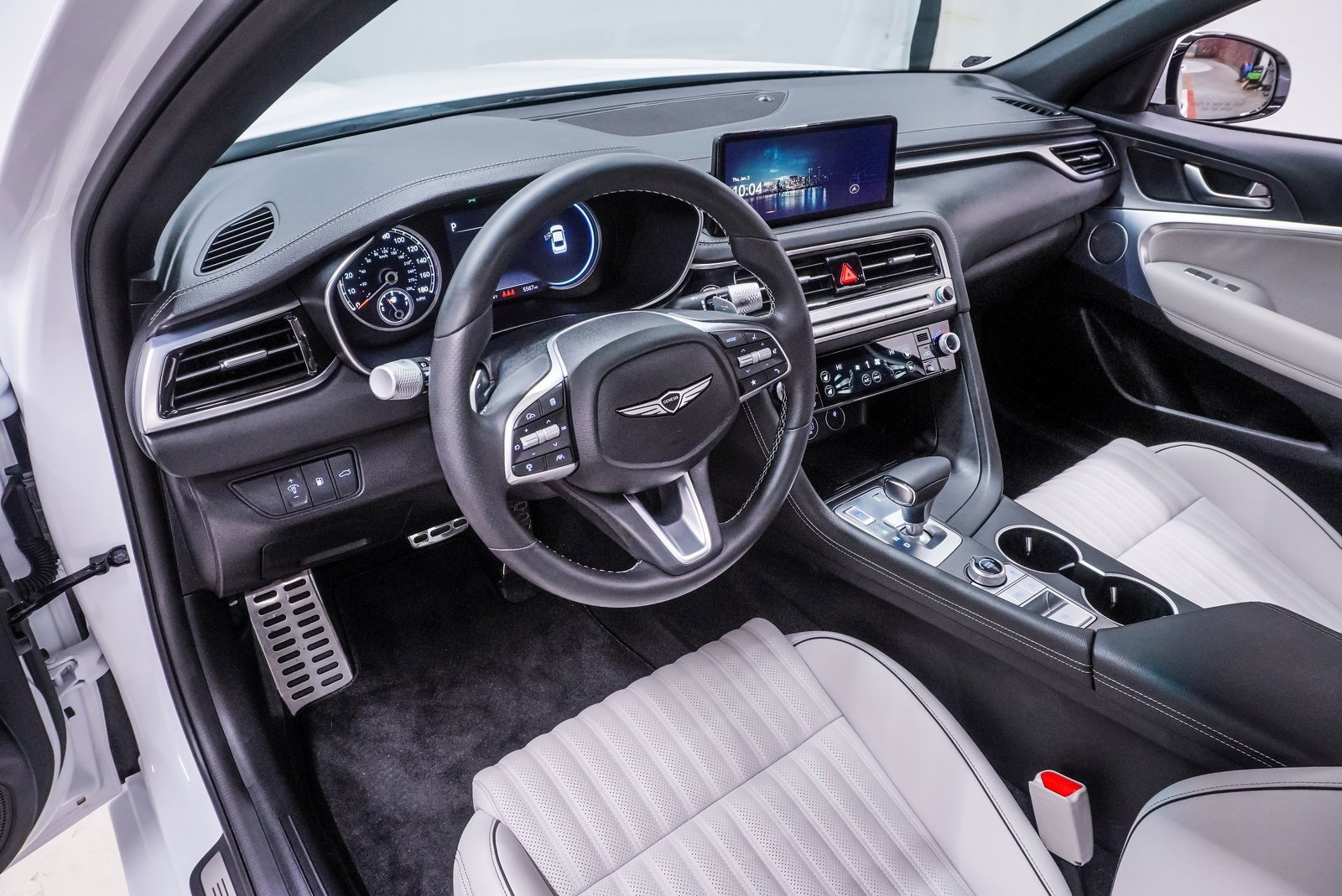 Certified 2025 GENESIS G70 Standard with VIN KMTG34SC8SU144770 for sale in Spring, TX