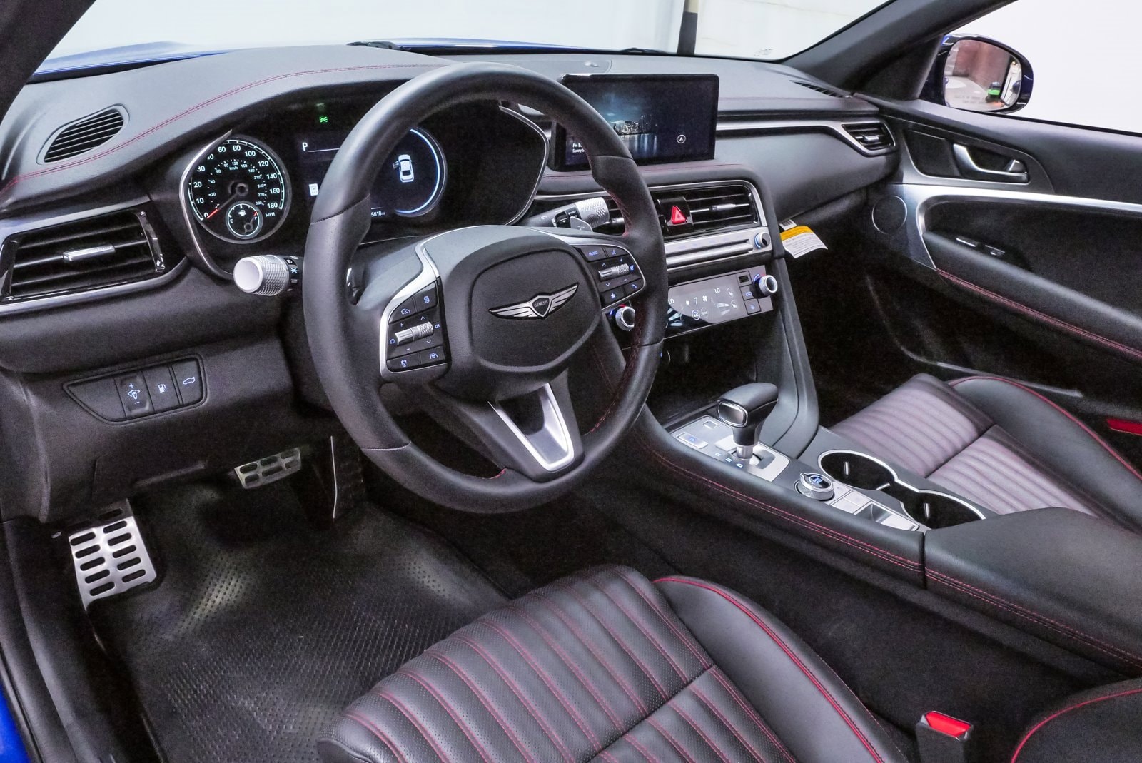 Certified 2025 GENESIS G70 Sport Advanced with VIN KMTG54SE0SU144726 for sale in Spring, TX
