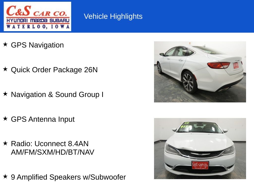 2015 Chrysler 200 C - Photo 7