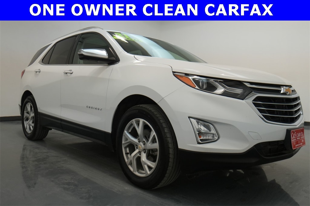 Used 2021 Chevrolet Equinox Premier with VIN 2GNAXXEV3M6100367 for sale in Waterloo, IA