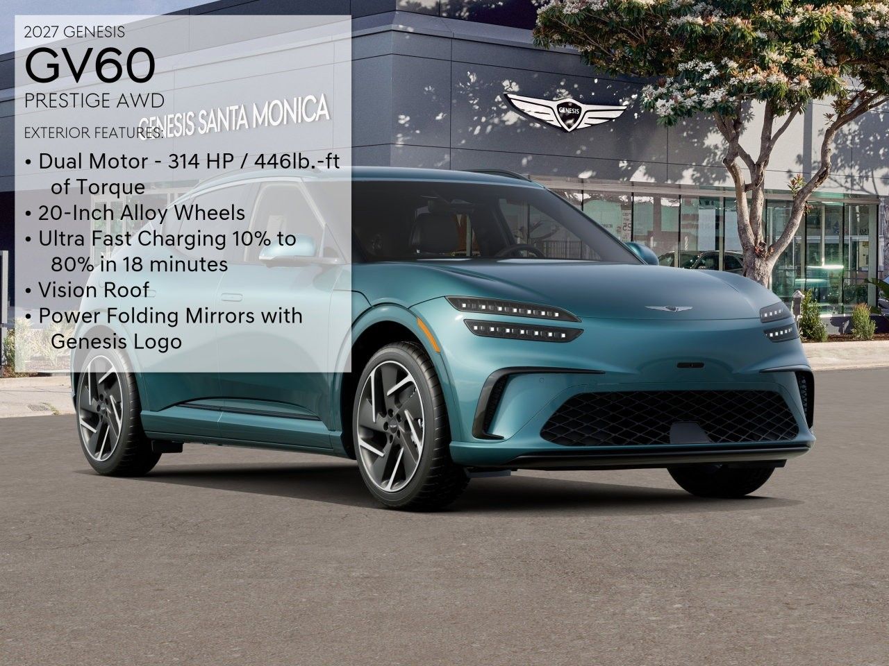 Green 2027 Genesis GV60 SUV / Crossover All-Wheel Drive 1-Speed Automatic