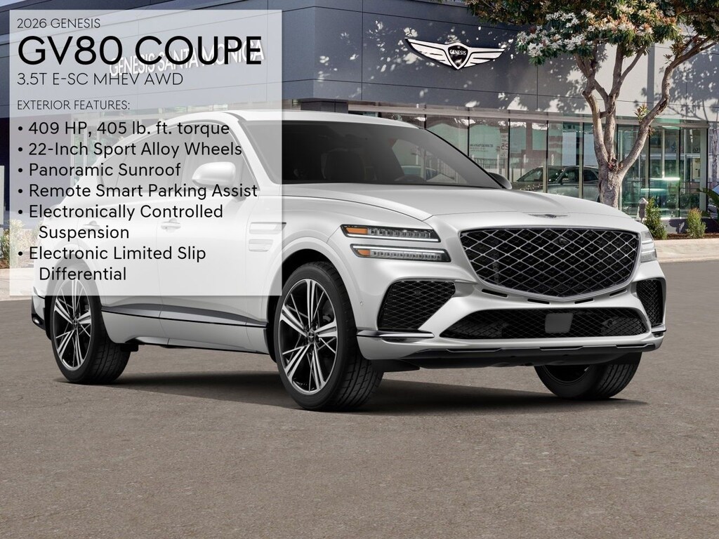 New 2026 Genesis GV80 Coupe 3.5T e-SC SUV