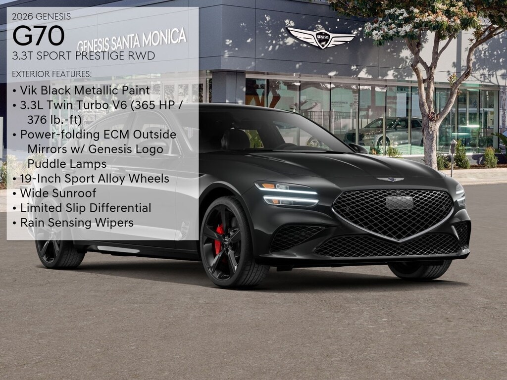 New 2026 Genesis G70 3.3T Sport Prestige Sedan