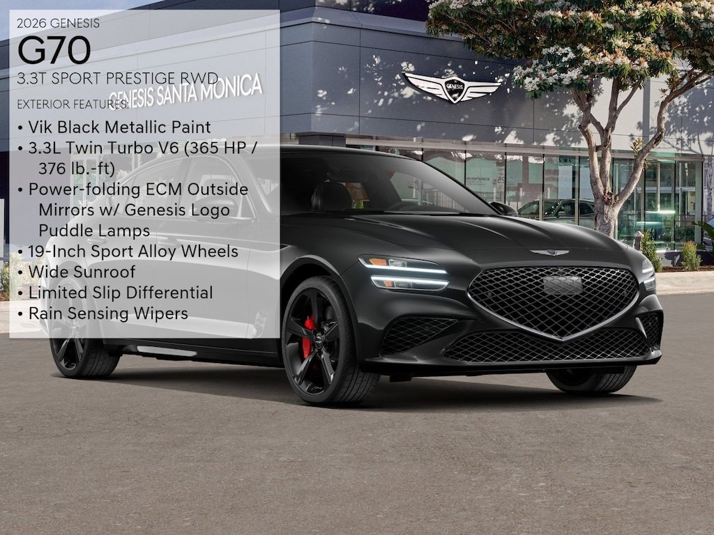 New 2026 Genesis G70 3.3T Sport Prestige Sedan