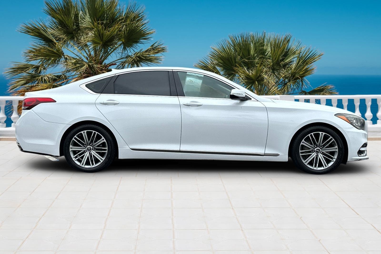 Used 2018 GENESIS G80 Base with VIN KMHGN4JE1JU225521 for sale in Santa Monica, CA