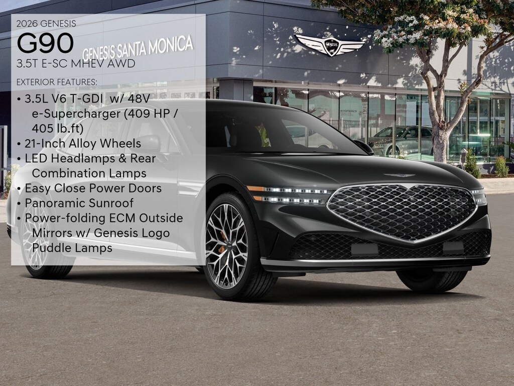 New 2026 Genesis G90 3.5T E-SC Mhev Sedan