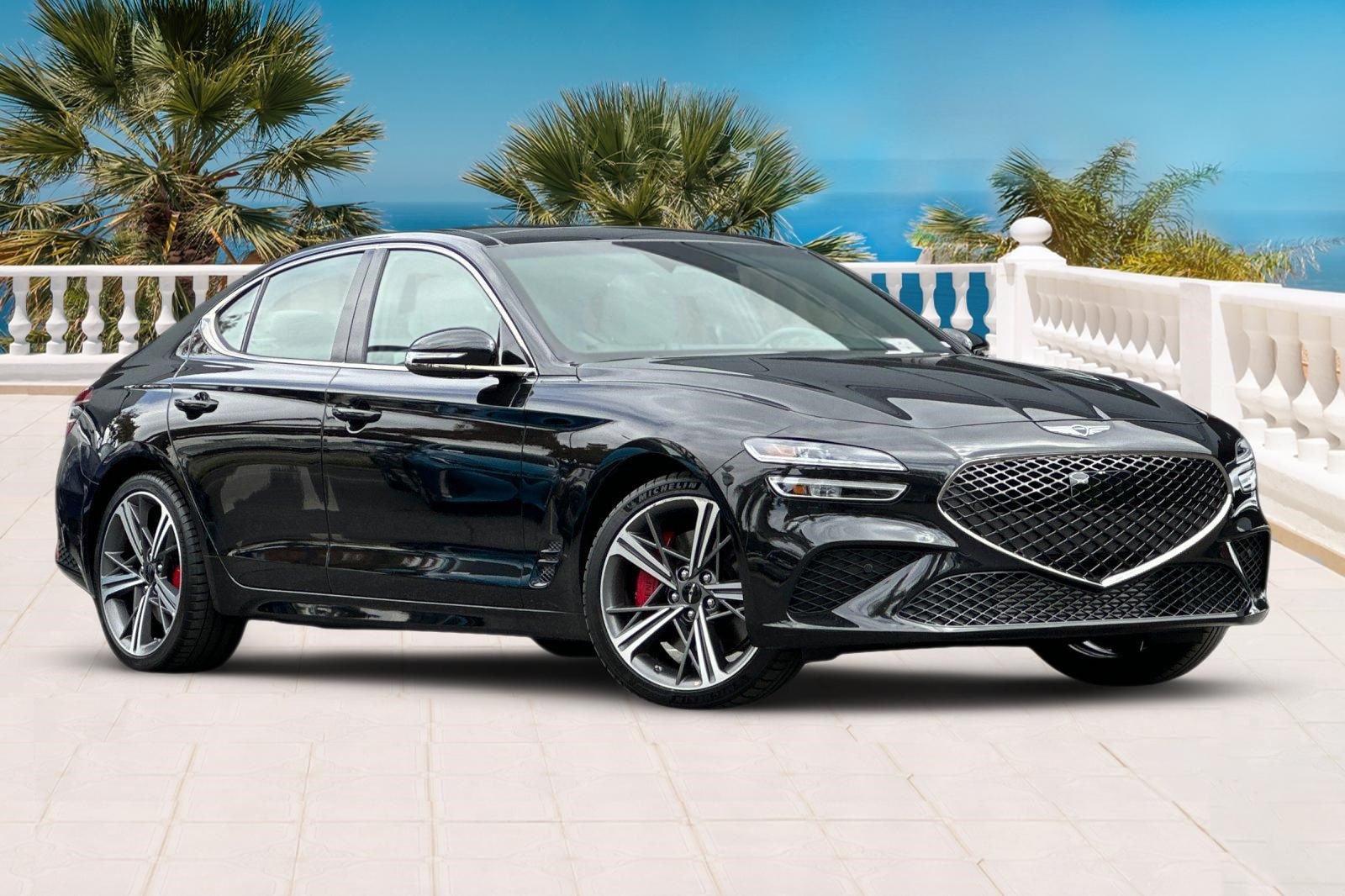 Certified 2025 GENESIS G70 Sport Advanced with VIN KMTG54SE3SU146115 for sale in Santa Monica, CA