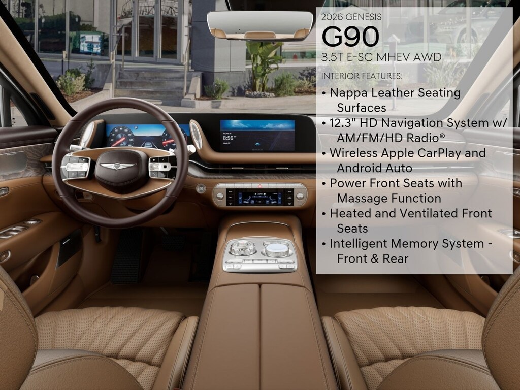 2026 Genesis G90 3.5T E-Supercharger photo 14