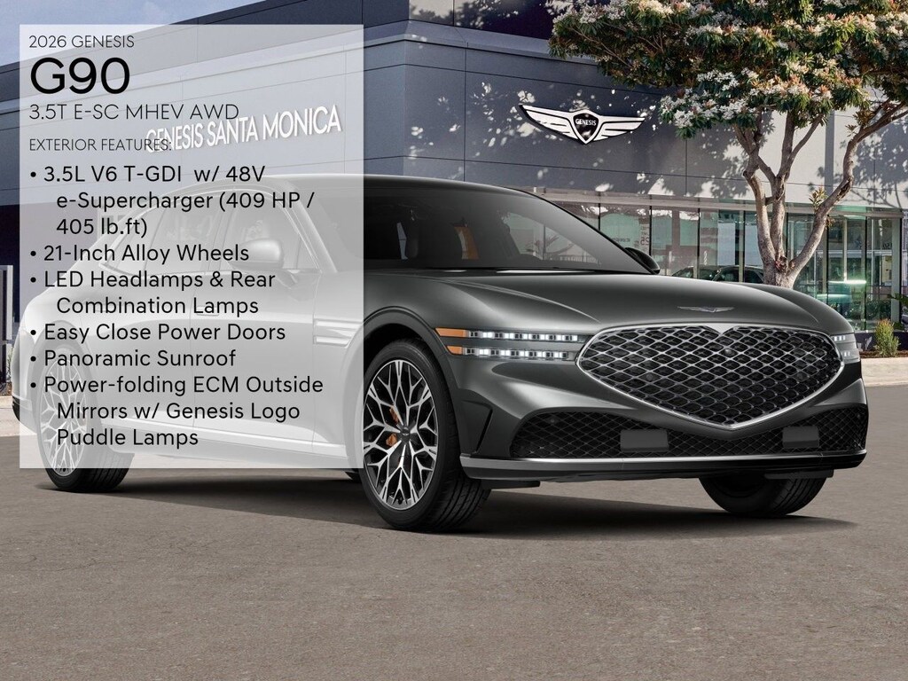 New 2026 Genesis G90 3.5T E-SC Mhev Sedan