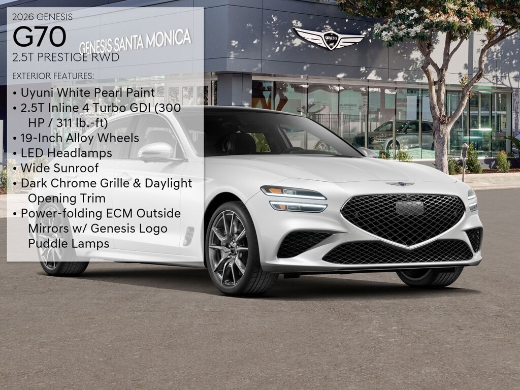 New 2026 Genesis G70 2.5T Prestige Sedan