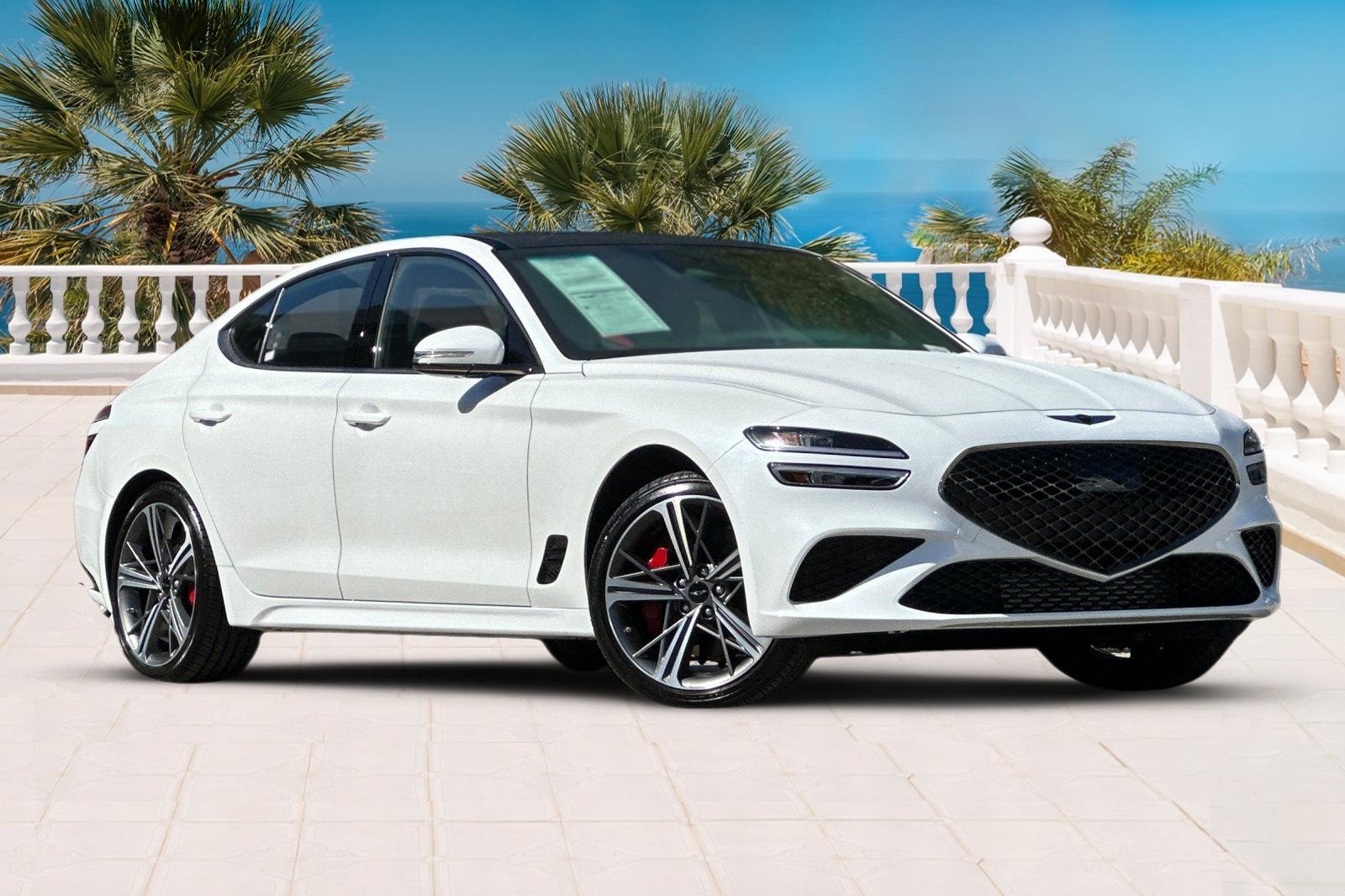 Certified 2025 GENESIS G70 Sport Advanced with VIN KMTG54SE0SU146430 for sale in Santa Monica, CA