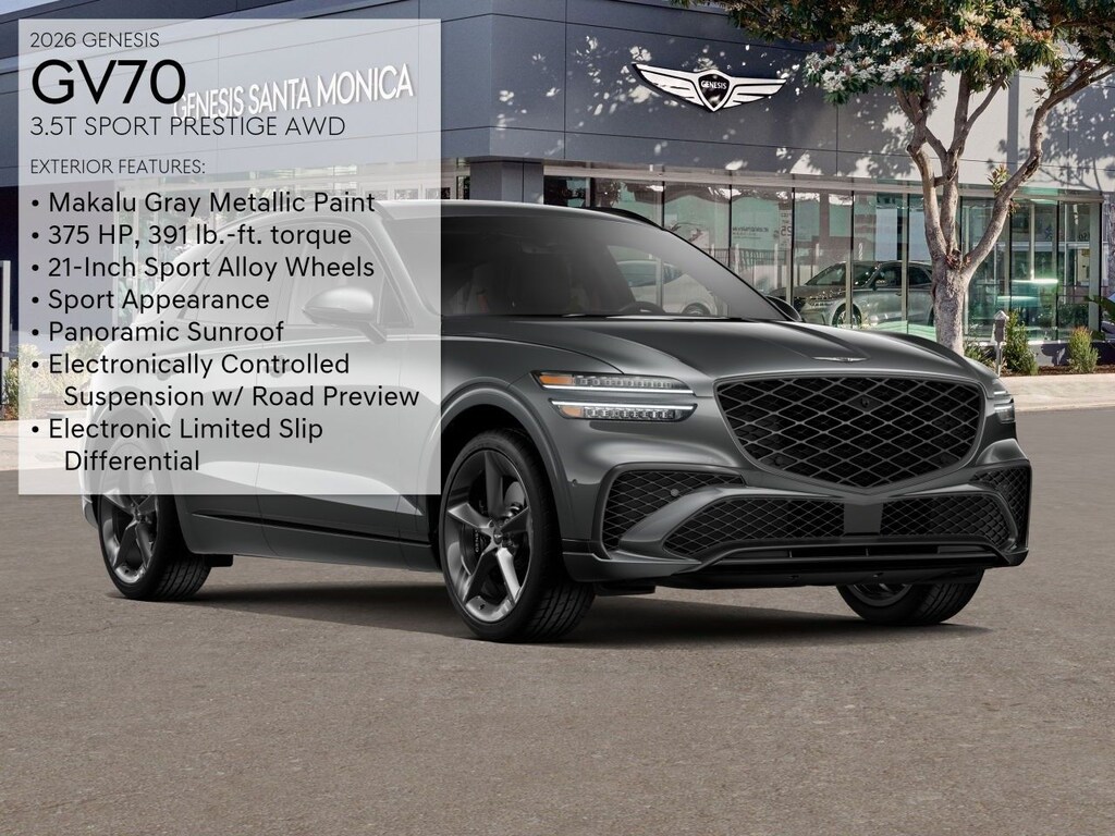 New 2026 Genesis GV70 3.5T Sport Prestige AWD SUV