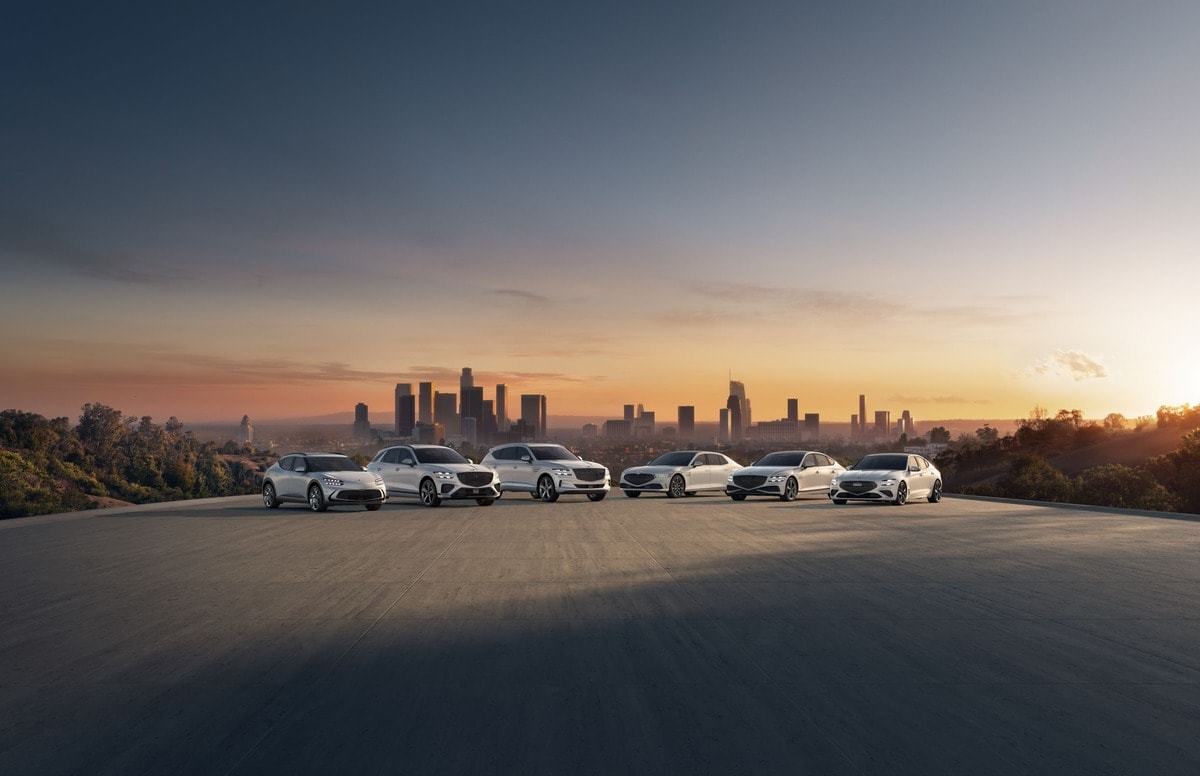 Lineup of Genesis CPO vehicles