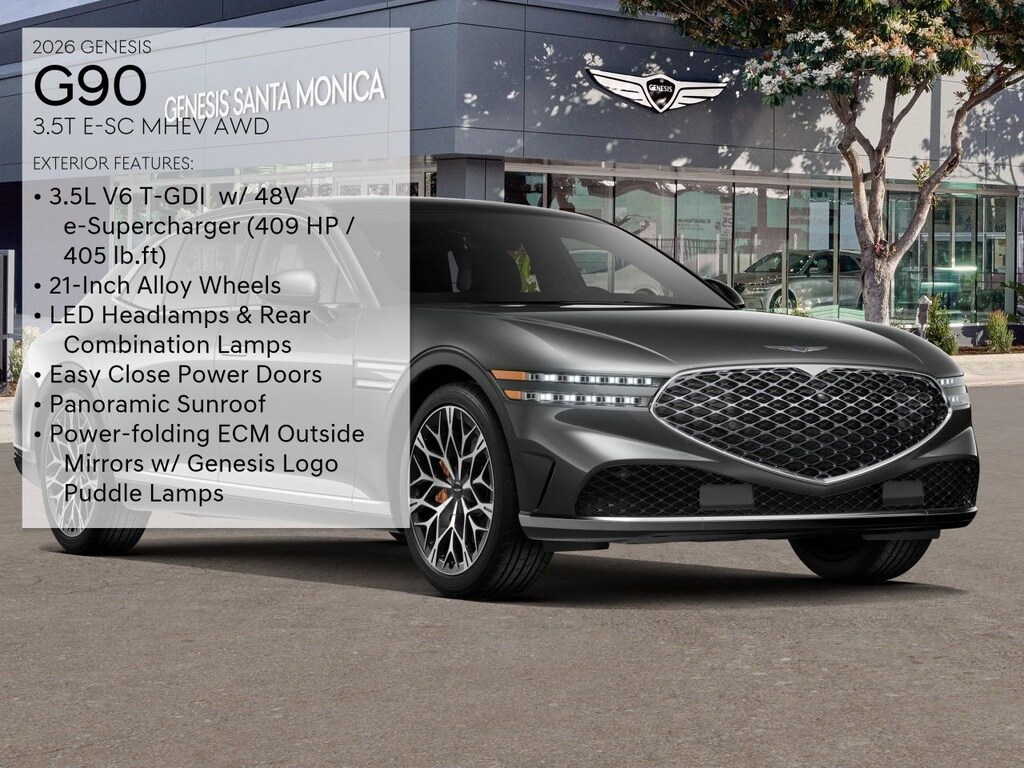 New 2026 Genesis G90 3.5T E-SC Mhev Sedan