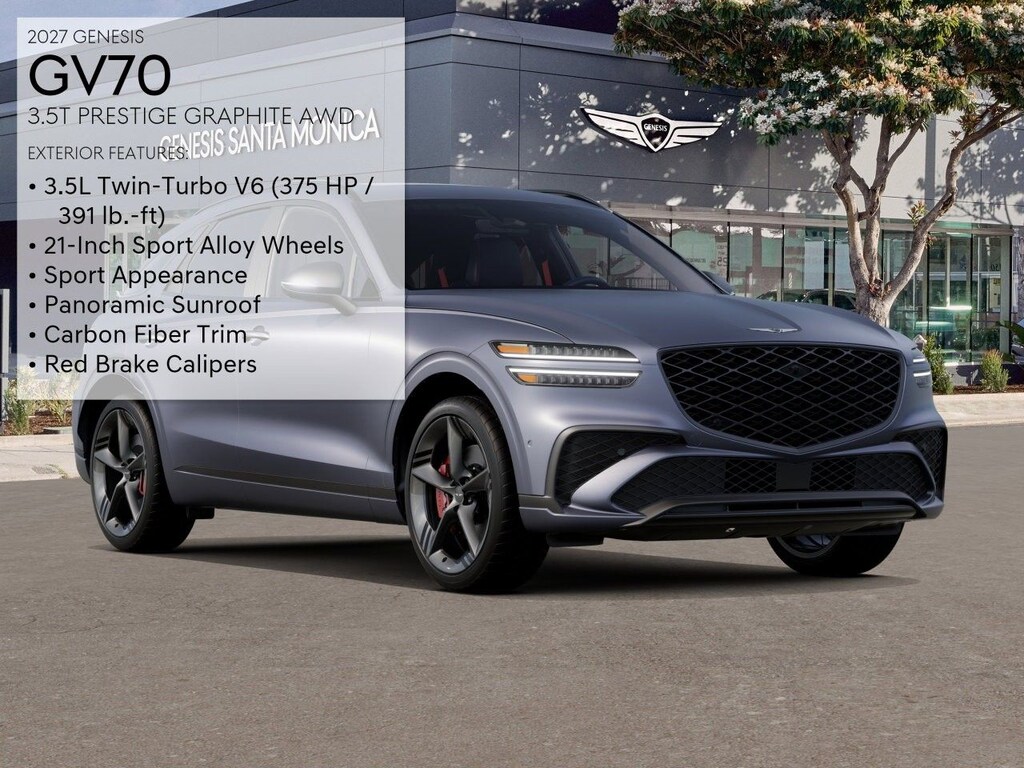 New 2027 Genesis GV70 3.5T Prestige Graphite SUV