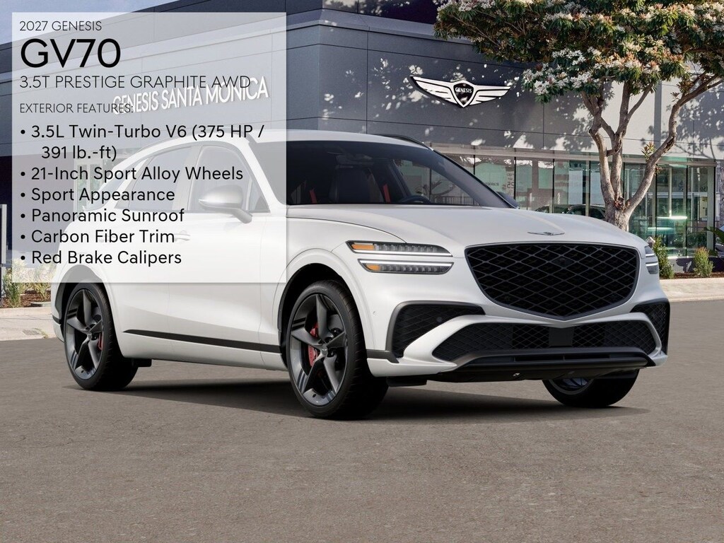 New 2027 Genesis GV70 3.5T Prestige Graphite SUV