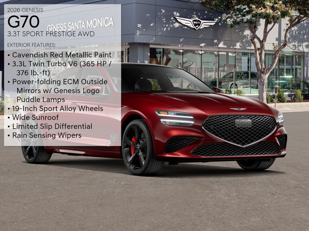New 2026 Genesis G70 3.3T Sport Prestige Sedan
