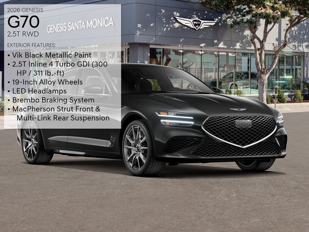 New 2026 Genesis G70 2.5T RWD Sedan