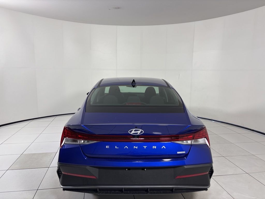 Certified 2025 Hyundai Elantra Hybrid Blue Sedan